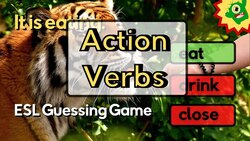 Action verbs for ESL students | English Guessing Game Instructional Video