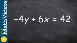 Putting an linear equation in standard form - cool math Instructional Video