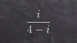 Algebra 2 - Learn how to divide an imaginary number by a complex number by rationalizing denominator Instructional Video