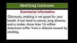 Identifying Conclusions Instructional Video