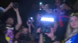 Fans Unlock Budlight Fridges After Cleveland Browns' First Win Since 2016 Stock Footage