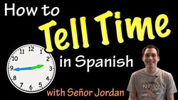 Telling time in Spanish - Explanation (Basic) Instructional Video