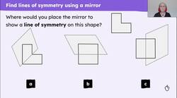 Find lines of symmetry in 2D shapes Instructional Video