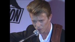 David Bowie at launch of Sound and Vision World Tour News Clip