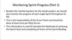 Agile Scrum Master Certification Exam Prep (CSM) - Monitoring Sprint Progress Instructional Video