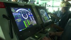 Sailors on the bridge of USS Abraham Lincoln News Clip