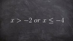Graphing the solution to an or inequality solution Instructional Video