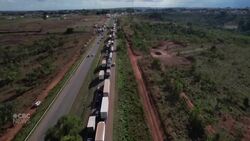 Brazilian truckers block roads to support Bolsonaro News Clip