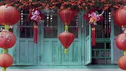 Chinese window Stock Footage