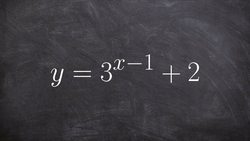 How to graph an exponential equation with a table of values Instructional Video