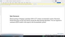Recommender Systems Complete Course Beginner to Advanced - Deep Learning Foundation for Recommender Systems: Deep Learning Quiz Instructional Video
