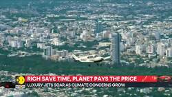 Luxury jets soar as climate concerns grow News Clip