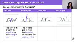 Reviewing further common exception words, using lead ins Instructional Video