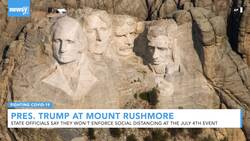 Social Distancing Not Required When Trump Visits Mount Rushmore News Clip