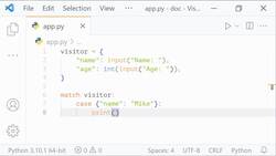 The Ultimate Guide to Python Programming With Python 3.10 - Match Dictionary Instructional Video