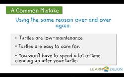 Organizing and Developing Supporting Reasons with Boxes and Bullets Instructional Video