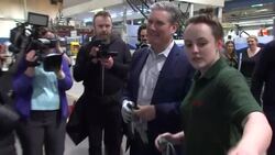 Labour leader Sir Keir Starmer visits KMF Precision Sheet Metal factory News Clip