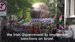 Thousands attend pro-Palestinian rally in Dublin News Clip
