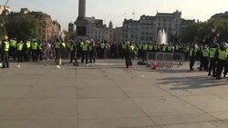 Heavy police presence at anti-lockdown protest News Clip