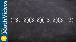 Learn how to plot points on a cartesian coordinate plane Instructional Video
