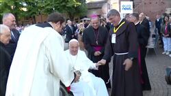 Pope Francis encourages forgiveness and love in visit to Verona News Clip