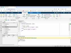 Matlab Functions1: Functions with Input Parameters Instructional Video