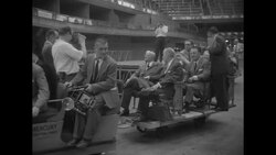 Democratic National Committee inspects International Amphitheatre in Chicago, site of the 1956 Democratic National Convention News Clip