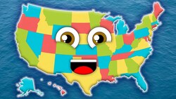50 States of America Song | All USA States and Capital Cities Instructional Video