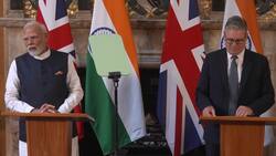 Starmer hails ‘historic day’ as Modi visits for signing of UK-India trade deal - full press conference News Clip