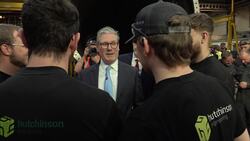 Starmer launches renewable energy strategy on visit to wind turbine factory News Clip