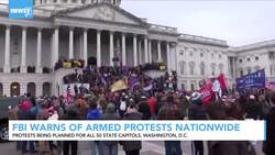FBI Warns Of Armed Protests News Clip