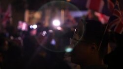 CLEAN : British passport holders in Hong Kong rally for more support at consulate News Clip