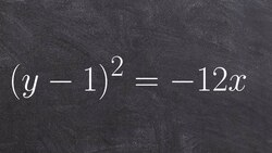 How to graph a parabola with a horizontal axis of symmetry Instructional Video