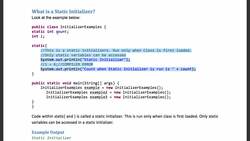 Java Interview Guide : 200+ Interview Questions and Answers - Static and Member Initializers Instructional Video