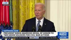 Biden bestows Medal of Honor on 2 Civil War heroes who helped hijack a train News Clip