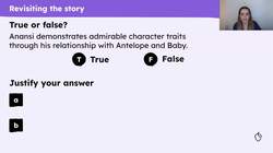 Building comprehension of 'Anansi and the Antelope Baby' Instructional Video