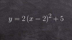 Graphing a quadratic function in vertex form with multiple transformation Instructional Video