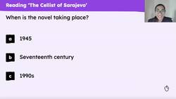 Analysing images of hope and destruction in Galloway's 'The Cellist of Sarajevo' Instructional Video