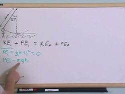 Potential Energy And Energy Conservation: Solving another problem, Part 1 Instructional Video