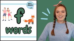 f' Words | Blending Phonics | CVC Words | f Words with Pictures | Learn to Read | British Teacher Instructional Video