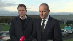 Irish Prime Minister visits petrol station explosion site interview part 1 News Clip