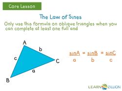 Solving Non-Right Triangles Using the Law of Sines Instructional Video