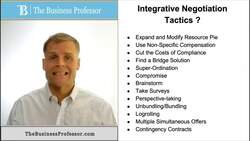 Integrative Negotiation Tactics Instructional Video
