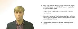 State Long - Arm Statute Instructional Video