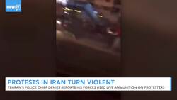 Police Reportedly Fire Live Rounds At Protesters In Iran News Clip