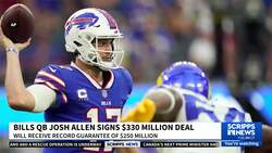 Bills QB Josh Allen signs $330 million deal News Clip