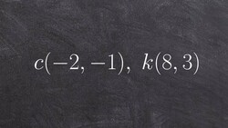 Using the distance formula to find the distance between two points Instructional Video