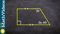 Using Same side interior angle find the missing measure of x ex 4 Instructional Video