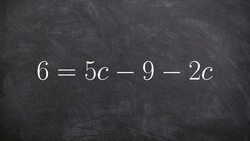Solving an equation with the variable on the same side Instructional Video
