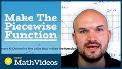 Write the Piecewise Function Instructional Video